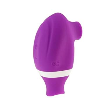 Imagem de Vibrador Feminino Estimulador Mamilo Sucção Clitóris Oral Lambendo 7 Velocidades Sexuais Zatla (Roxo)