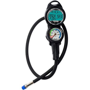 Imagem de Sub Giotto 2 da Cressi, console de computador para mergulho com medidor de pressão, w/ Pressure Gauge, SPG in Metric System