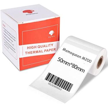 Imagem de Etiqueta térmica multiuso para etiquetas, 50 x 80 mm, adequada para rotuladores M110/M200, etiquetas autoadesivas térmicas para código de barras, etiqueta de preço, etiquetas de endereço