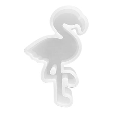 Imagem de Molde de silicone pequeno Flamingo Freshie | Tamanho 5,7 cm de largura x 10,1 cm de comprimento x 2,5 cm de profundidade | Molde em forma de flamingo para frescor, sabão, resina, velas