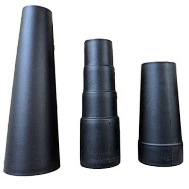 Imagem de Kit adaptador de mangueira de vácuo universal acessório redutor de aspirador de pó de borracha flexível adaptador de mangueira conector de coleta de poeira serve em 3,8 a 3,8 cm, use com acessórios de aspirador central 3 peças