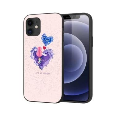 Imagem de CUTTIZ Capa de telefone compatível para iPhone 14 Plus masculina menina padrão de amor para iPhone 13 11 12 14 Pro Max Mini 6 7 8 Plus XS XR bonito macio exclusivo capa de telefone personalizada (D18, iPhone13)