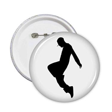 Imagem de Broche esportivo de dança saltitante, hip hop, emblema, botão, decoração, acessório, 5 peças