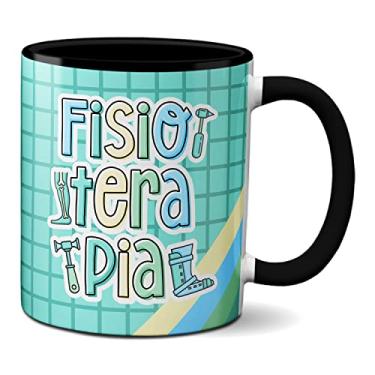 Imagem de Caneca Fisioterapeuta Profissional Fisioterapia Profissão (Preta)