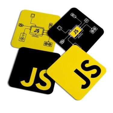 Imagem de Porta Copos Quadrado Dev - Javascript Js - Jps Info