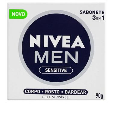 Imagem de Sabonete em Barra Nivea Men 3 em 1 Sensitive 90g 90g