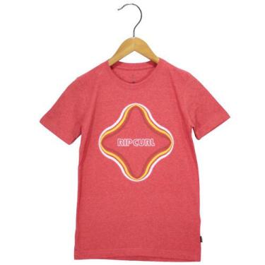 Imagem de Camiseta Rip Curl Surf Revival Vibration Vermelha Infantil