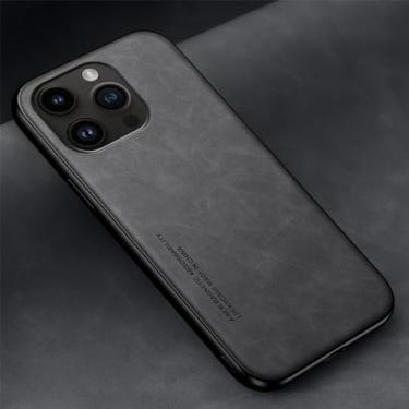 Imagem de Capa de telefone atraente magnética para iPhone 11 12 13 14 Pro Max XR XS Max 8 7 14 Plus SE 2 Capa de silicone híbrida de couro, cinza de grafite, para iPhone 13 Mini