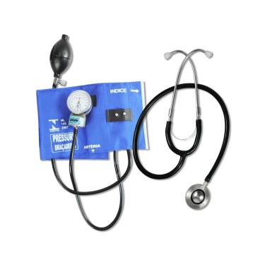 Imagem de Conjunto Kit Aparelho para Aferir Pressão NTL Pressure Esfigmomanômetro Aneróide e Este...