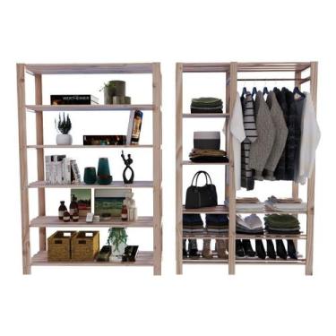 Imagem de Combo 6 Prateleiras Armário Moderno 190cm Para Garagem - Technox