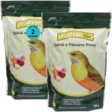 Imagem de Alcon eco club sabiá e pássaro preto 300g kit com 2 ração para pássaro