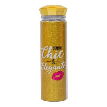 Imagem de Garrafa Tampa Diamante Dourado 500ml - Projeto Kiwi
