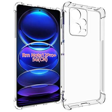 Imagem de USTIYA Capa para Redni Note 12 Pro+ Pro Plus Case Uso Resistente, Bumper Absorção Choques em TPU Transparente capinha Protector Câmera Espessamento nas Quatro Pontas da Carcasa