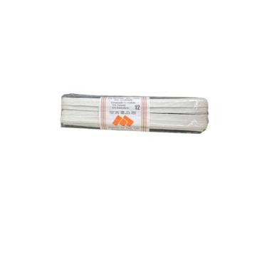 Imagem de Kit 10un Elástico chato N12- 0.6mm branco de 10 metros - Mor