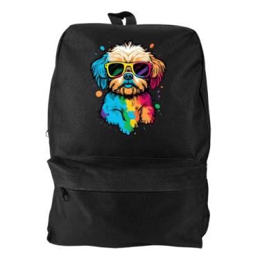 Imagem de Mochila Bolsa Masculina Basica Escolar Pega a Visão Cachorro - MP Moda