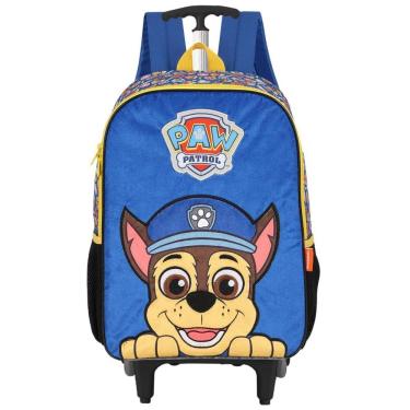 Imagem de Mochila Escolar De Rodinhas Patrulha Canina Desenho Infantil