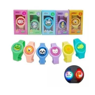 Imagem de KIT 06 Pulseira Relógio Infantil Anti Mosquito Repelente infantil - BD
