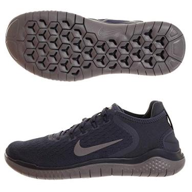 Imagem de NIKE Men's Free Rn 2018 Thunder Blue/Gunsmoke Obsidian Running Shoe 10.5 Men US