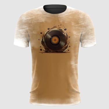 Imagem de Camiseta Disco de Vinil e Notas Musicais - FABRIQUETA, GG