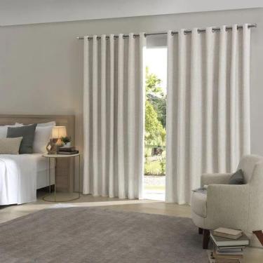 Imagem de Cortina Blackout Döhler com ilhós Cromado Cris D 200cm x180cm - Dohler