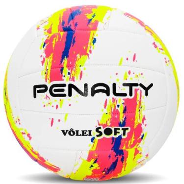 Imagem de Bola De Vôlei Penalty Soft XXIII, Unico, Rosa, Amarelo