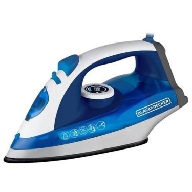 Imagem de Ferro a Vapor Black e Decker 220v 1200w Base Antiaderente Azul