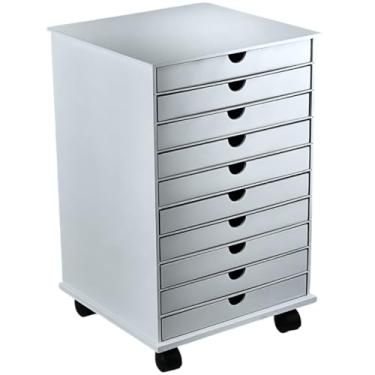 Imagem de Gaveteiro Arquivo Organizador 10 Gavetas Escritório Multiuso Comoda