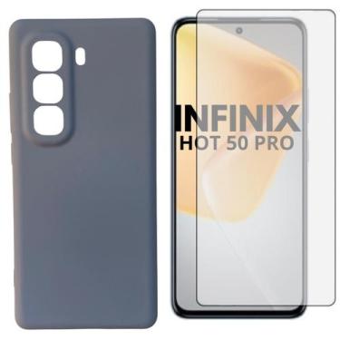 Imagem de Capa + Pelicula Vidro 3D Compativel Com Infinix Hot 50 Pro - Generica,