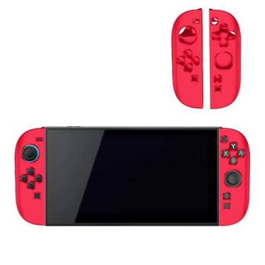 Imagem de NOUKAJU Case for Nintendo Switch 2, Game Grip Case,Anti-Drop, Anti-Scratch,Shockproof,Silicone Protective Cover for Switch 2 Game Grip(Red)