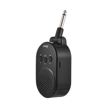 Imagem de AMP de guitarra de 5W Alto -falante portátil Bluetooth para guitarras elétricas Bass Wind Instruments Tipo C Recarregável Prática Luzes Amplificador Com 270 graus Plug Rotativo