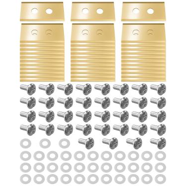 Imagem de JUFZQO 36 lâminas robóticas de cortador de grama adequadas para todos os Mammotion Luba AWD Luba 2 AWD Luba Mini AWD Série AWD Yuka & Yuka Mini, kit de lâminas revestidas de titânio com parafusos e