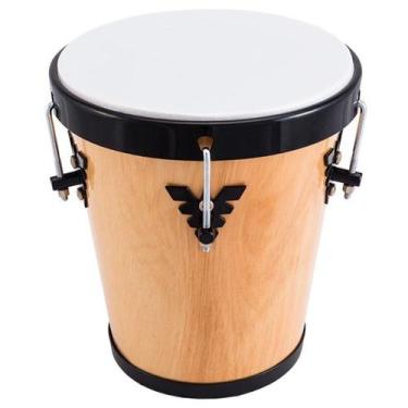Imagem de Timba phx music instrumentos madeira verniz 35x10 aro preto