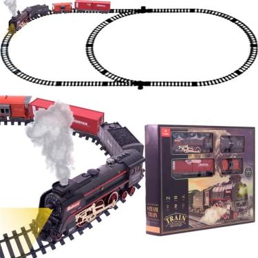 Imagem de Brinquedo Pista E Trem Com Luz E Fumaca Cbs0675 - Castela