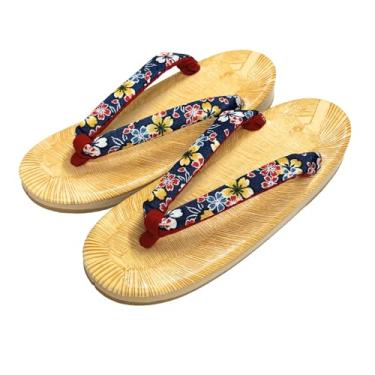 Imagem de momoten ] Zori japonês, sandálias japonesas tradicionais, sandálias com sola de couro, calçados, estilo dobrável de vinil, para mulheres, para uso diário festivo, "Yellow Tatami, Cherry Blossoms