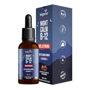 Imagem de Night Calm B12: Melatonina e Vitamina B12 em gotas, com Sabor Frutas Vermelhas, Unidade 30 ml, Bigens. (Unidade)