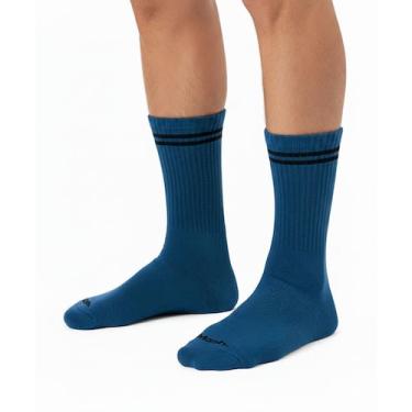 Imagem de Meia Masculina Mash Active Algodão Cano Alto Esportiva Punho Canelado,