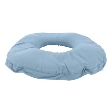 Imagem de Travesseiro Donut Oco Camada 3D Almofada Donut de Algodão Puro para Quadril Costas Apoio Cintura Cadeira de Escritório Sofá Azul 15cm Diâmetro Interno 39cm Diâmetro Externo 4cm