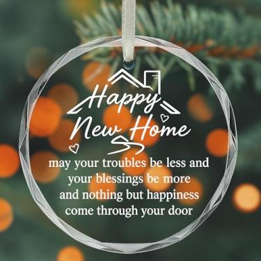 Imagem de Enfeite de cristal Happy New Home 2025 Decoração de casa presentes de aquecimento de casa nova casa para casais