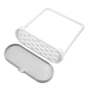 Imagem de Cryfokt Organizador de Rack de Secagem de Toalhas de Barra Removível para Esponja de Cozinha, Sabão - Armazenamento de Plástico Seguro e Durável, Design Vertical para Limpeza e Arrumação da Bancada