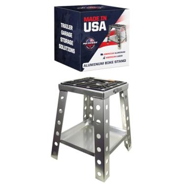 Imagem de Suporte universal para motocicleta Pit Posse Off Road para motocicletas Motocross Dirt Bike, Mini Bike, MX Honda Kawasaki Suzuki Yamaha KTM - Inclui bandeja de ferramentas - resistente antipia - resistente à ferrugem - Acessório para motocicleta