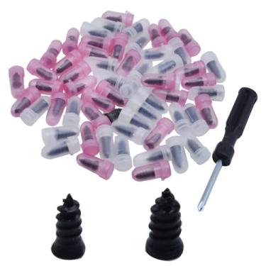 Imagem de OZXNO 60 peças de prego de borracha para reparo de pneus de 2 tamanhos com chave de fenda para reparo de perfuração de pneu de carro, motocicleta, caminhão, trator, pneu