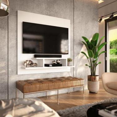 Imagem de Painel para TV Smart 32 Polegadas com Nicho Prateleira Sala Quarto Rei