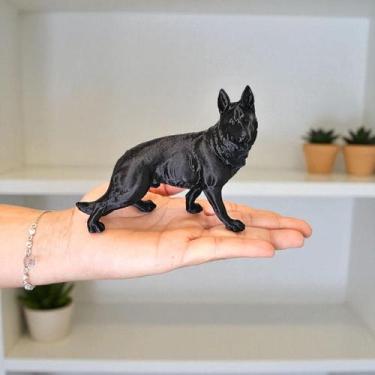 Imagem de Miniatura Pastor Alemão - Estátua de Cachorro Decorativo Impressão 3D 