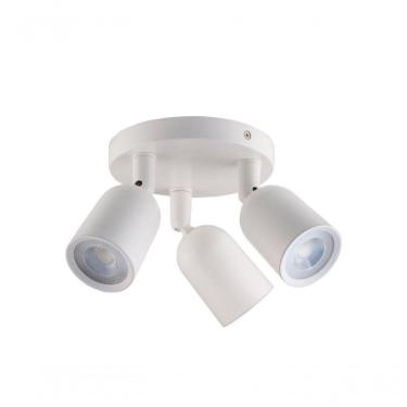 Imagem de Spot De Led Direct Triplo Mr16 Circular 12w Branco Taschibra 3000k Luz Quente