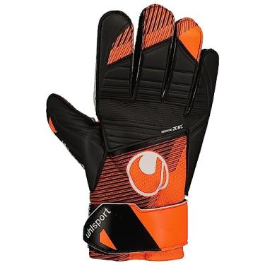 Imagem de Luva de Goleiro Uhlsport Starter Resist+ Preto e Laranja - Adulto - 10 - Preto