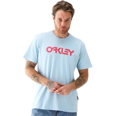 Imagem de Camiseta Masculina Oakley Mark II SS Sterling Blue Azul Claro 457290-Masculino