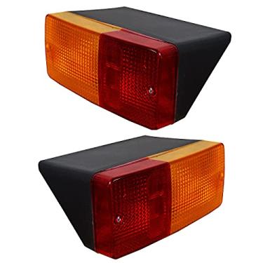 Imagem de Conjunto de luz traseira com lâmpadas de 12 V esquerda e direita compatível com Ford New Holland TL TS Series, David Brown 1210 1212 880 885 – Conjunto de lâmpadas de parada traseira, cauda e seta