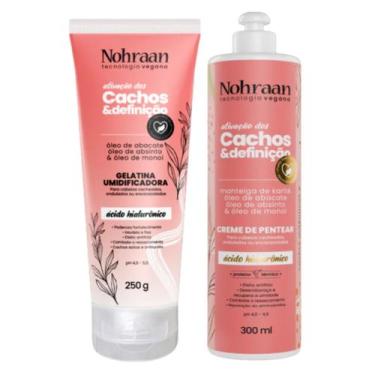 Imagem de Kit Gelatina e Creme Cachos Abacate & Absinto 250g Nohraan - Nohraan C