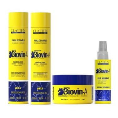 Imagem de Glatten Biovin Shampoo e Condicionador e Máscara e Tônico