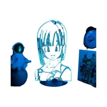 Imagem de Luminária LED Super Saiyan Goku Com Suporte De Acrílico, Decoração De 